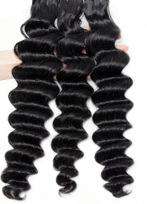 Clip-In Extensions – Loose Deep Wave (6pcs/115g) | 100% Pure Virgin Human Hair