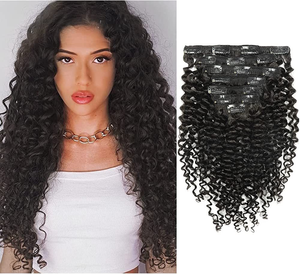 Clip-In Extensions – Kinky Curly (6pcs/115g) | 100% Pure Virgin Human Hair